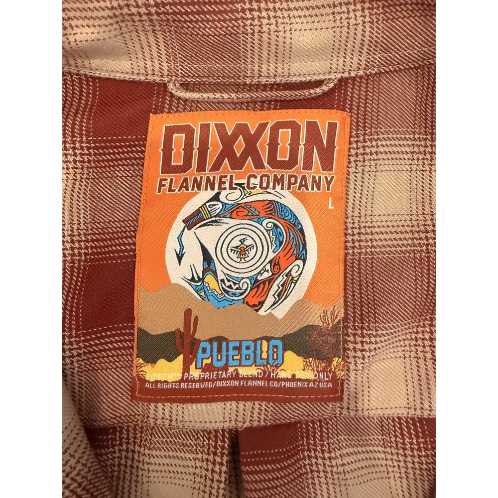 Dixxon Flannel Company Shirt Mens Plaid Pueblo Pearl Snap Button Long Sleeve L - Picture 13 of 16